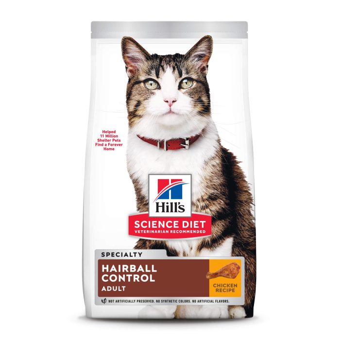 Hill's Science Diet Dry Cat Food, Adult, Urinary & Hairball Control