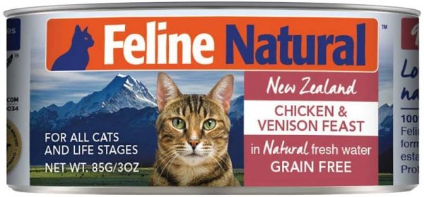 Feline Natural Grain Free New Zealand Chicken and Venison Canned Cat Food