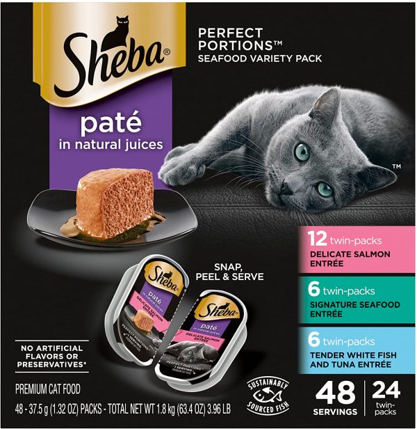 Sheba Perfect Portions Seafood Pate Variety Pack